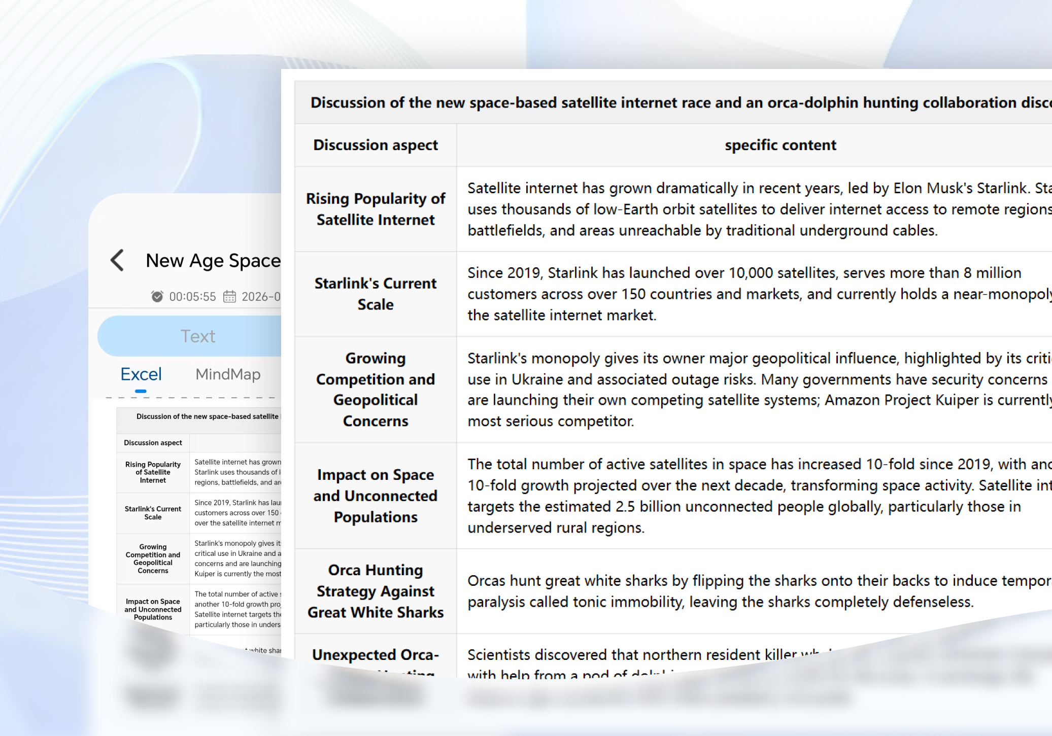 Excel Generation