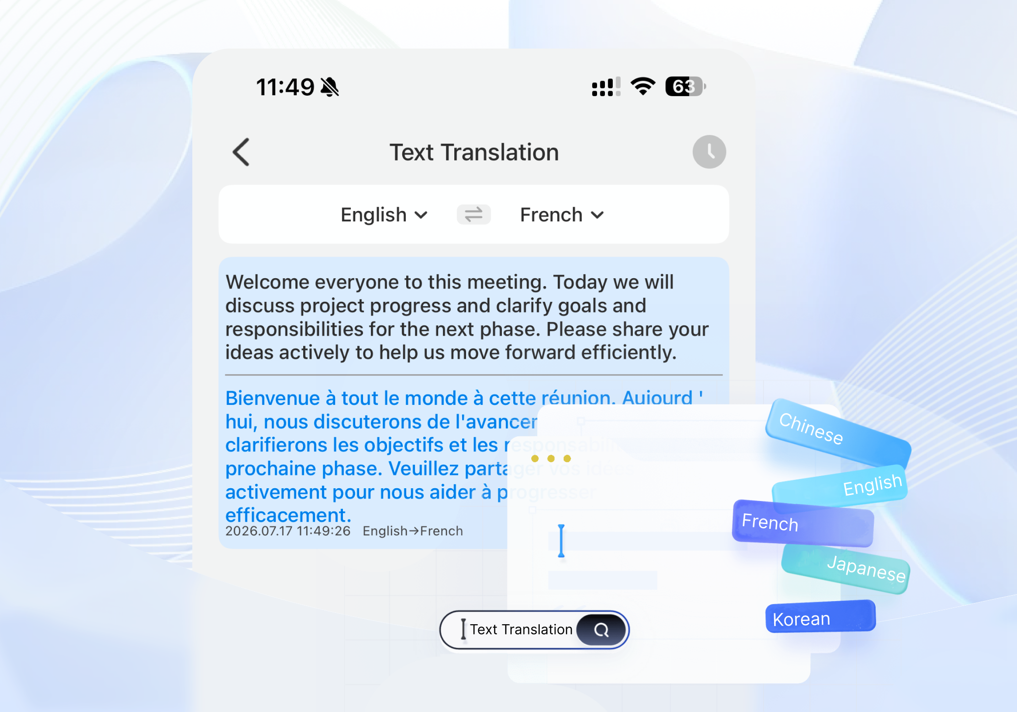 Multilingual Text Translation