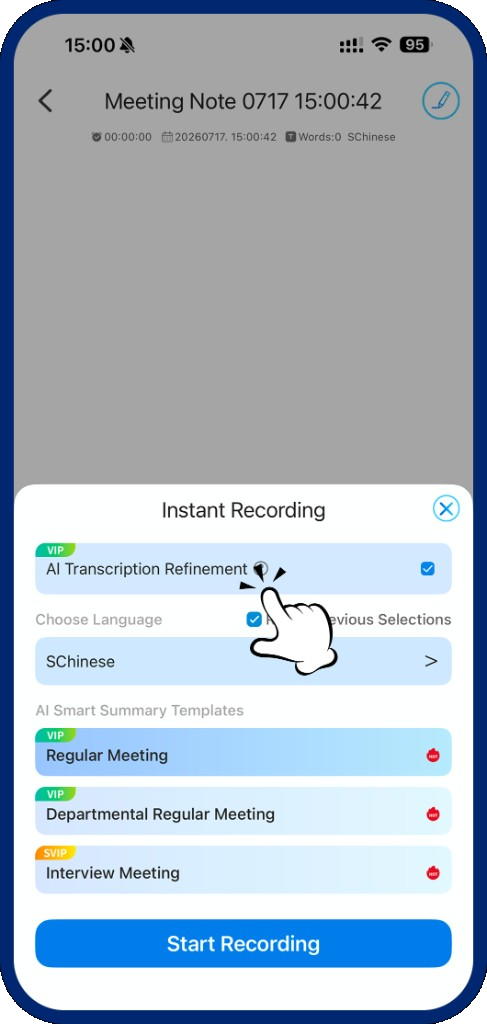 Meeting Minutes Multilingual Live Transcription